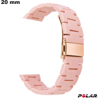 Armband 20mm Pinkes Resin von Polar | Kostenlose Lieferung