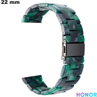 Armband Resin 22mm Grün Honor für Uhr ● Einfache Montage