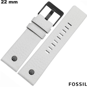 Verkauf Echtleder-Fossil-Armband Weiß Smartwatch