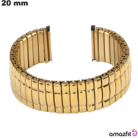 Verkauf von goldfarbenem Armband für 20 mm Amazfit Smartwatch aus Edelstahl