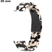 Bracelete para relógio Preto Resina 20 mm ● Qualidade Premium