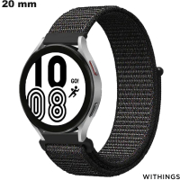 Uhrarmband Schwarz Withings 20mm Stoff # Kostenlose Lieferung ab 20€