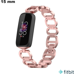 Bracelet Rose Acier Inoxydable FitBit de montre 15mm