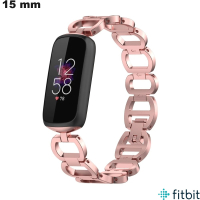 Verkauf von Rosa Edelstahlarmband für FitBit Uhr 15mm