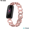 Verkauf von Rosa Edelstahlarmband für FitBit Uhr 15mm