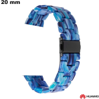Armband 20mm Resin Blau Smartwatch Huawei / Premium-Qualität
