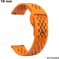 Verkauf Armbanduhr verstellbar Gummi Withings 18mm Orange