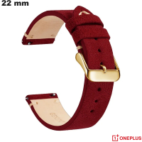 Verkauf edles rotes Echtleder-Uhrenarmband 22 OnePlus