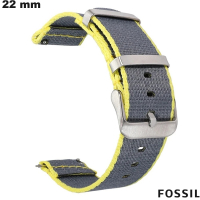 Bracelet Fossil 22mm Gris Nylon de montre | Meilleur Prix