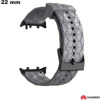 Bracciale 22 mm in gomma grigia per smartwatch Huawei di qualità