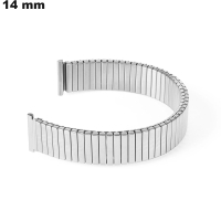 Verkauf Elastisches Armband 14mm Silberner Uhrenmetall