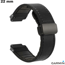 Bracelet 22mm Silicone Noir Garmin de smartwatch
