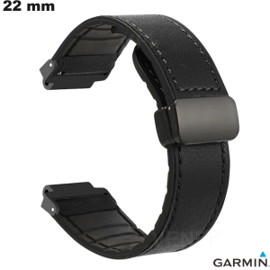 Armband 22mm Silikon Schwarz Garmin Qualitäts-Smartwatch