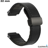 Armband 22mm Silikon Schwarz Garmin Qualitäts-Smartwatch