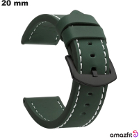 Armband Cuir PU Amazfit Grün universell 20mm \ Kostenlose Lieferung
