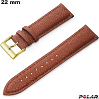 Verkauf des hochwertigen 22 mm echten Leder Polar Armbands in Braun