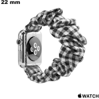 Koop Zwarte Armband slimme horloge 22mm Stof Apple Watch