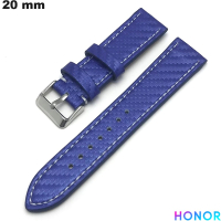 Verkauf Blaues Honor Echtlederarmband 20mm Smartwatch