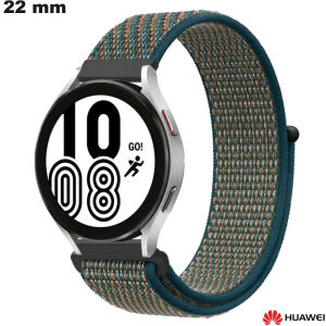 Armband Grün Huawei Scratch 22 mm Hochwertiges Nylon-Uhrenarmband
