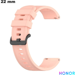 Bracciale 22 mm Honor de montre Silicone Rosa