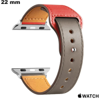 Bracelet 22mm Acier Inox Apple Watch Rouge