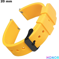 Bracelet 20mm Jaune Caoutchouc Honor