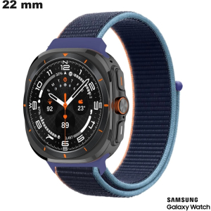 Bracciale Nylon Blu Samsung smartwatch 22mm / Spedizione Gratuita da 20€