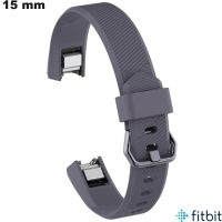 Armband aus Gummi für FitBit, graues Smartwatch-Zubehör von hoher Qualität