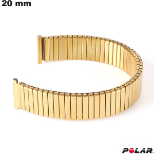 Armband Edelstahl 20mm Gold Polar Uhr von hoher Qualität
