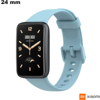 Vendita Bracciale per orologio Xiaomi 24mm Blu Silicone impermeabile