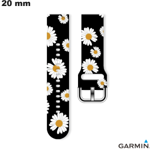 Armband aus schwarzem Gummi Garmin Marguerite 20 mm kaufen