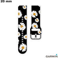 Armband aus schwarzem Gummi Garmin Marguerite 20 mm kaufen