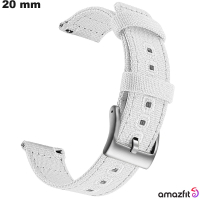 Armband Weiß Amazfit 20mm Smartwatch-Stoff günstig