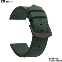 Acheter Bracelet Samsung raffiné Vert 20mm Simili cuir montre