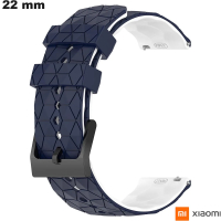 Armband Xiaomi 22 mm für Smartwatch Blau Gummi günstig