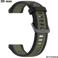 Armbänder für Withings Uhren aus Silikon 20 mm Grün kaufen