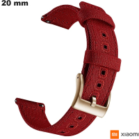 Bracelet style artisanal Xiaomi Tissu de smartwatch Rouge de qualité