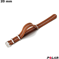 Armband 20mm Nylon Polar für Smartwatch Braun günstig