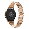 Pulseira strass Dourado rosa 22mm relógio Metal ● Frete Grátis