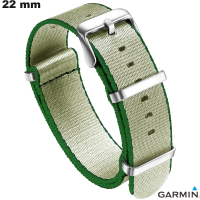 Armband Nato für Garmin Smartwatch aus hochwertigem beigem Nylon