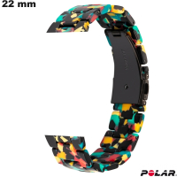 Armband 22 mm Multicolor Harz für hochwertige Polar-Uhr