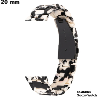 Bracelet Samsung smartwatch Noir 20 mm Résine  /  Livraison Gratuite