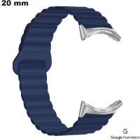 Armband u Caoutchouc smartwatch Google Pixel 20 mm Blauwe kwaliteit