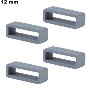 4 Loops 12mm for Bracelet Gray Rubber | Free Shipping on Orders over €20 4 Loops 12mm for Bracelet Gray Rubber | Free Shipping on Orders over €20