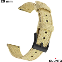 Bracelet vintage Tissu Beige 20 mm montre Suunto pas cher