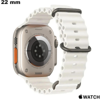 Vente Bracelet smartwatch Apple Watch Blanc sportif 22mm