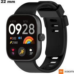 Bracelet Xiaomi Caoutchouc Noir 22 mm smartwatch