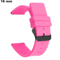 Vente Bracelet 16mm Sport Badminton pour montre Silicone Rose