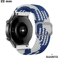 Erweiterbares Blaues Armband aus Stoff 22 mm Suunto / Kostenlose Lieferung