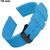 Armband 18mm Gummi Uhr Blau hohe Qualität günstig